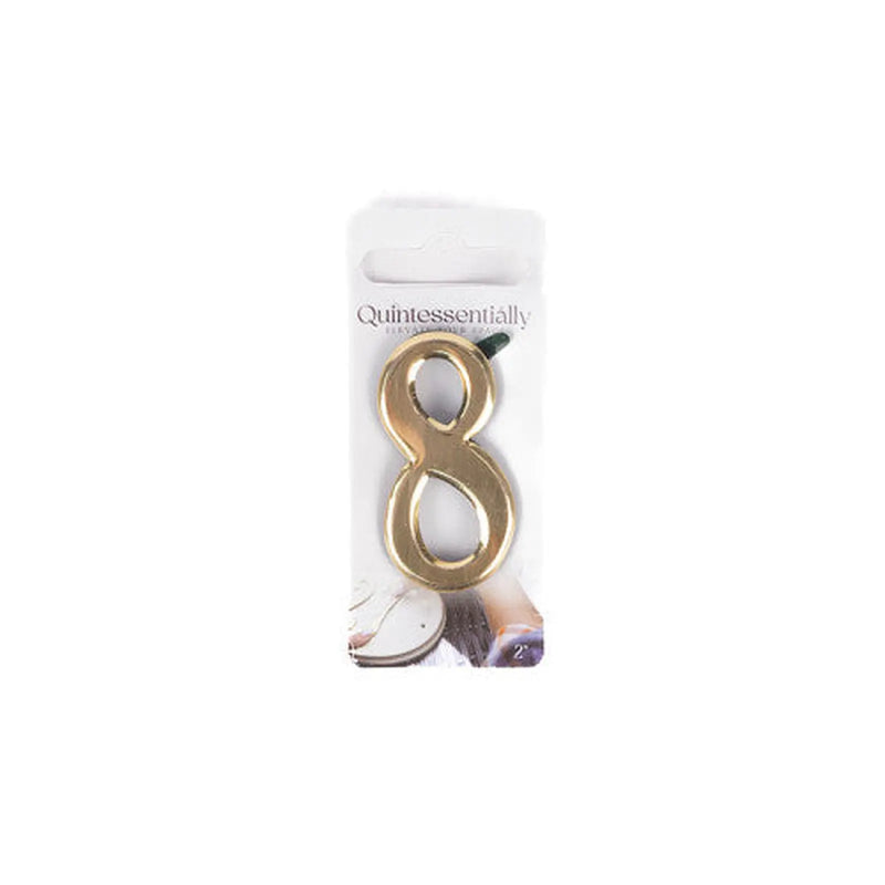 Centurion 2" Gold Effect Numeral 8 - Pack of 5