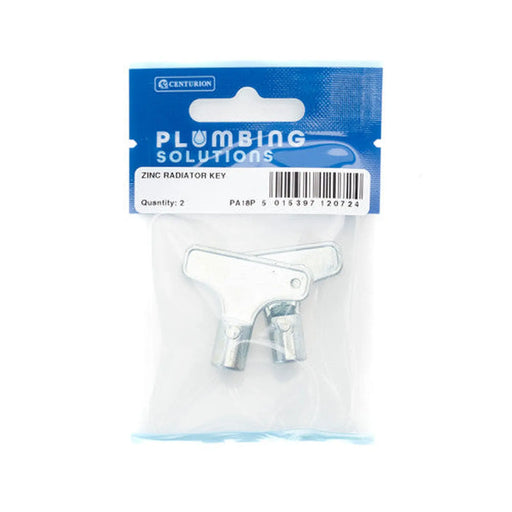 Centurion Radiator Key - Zinc T Bar Style x 2 Pack - Pack of 5