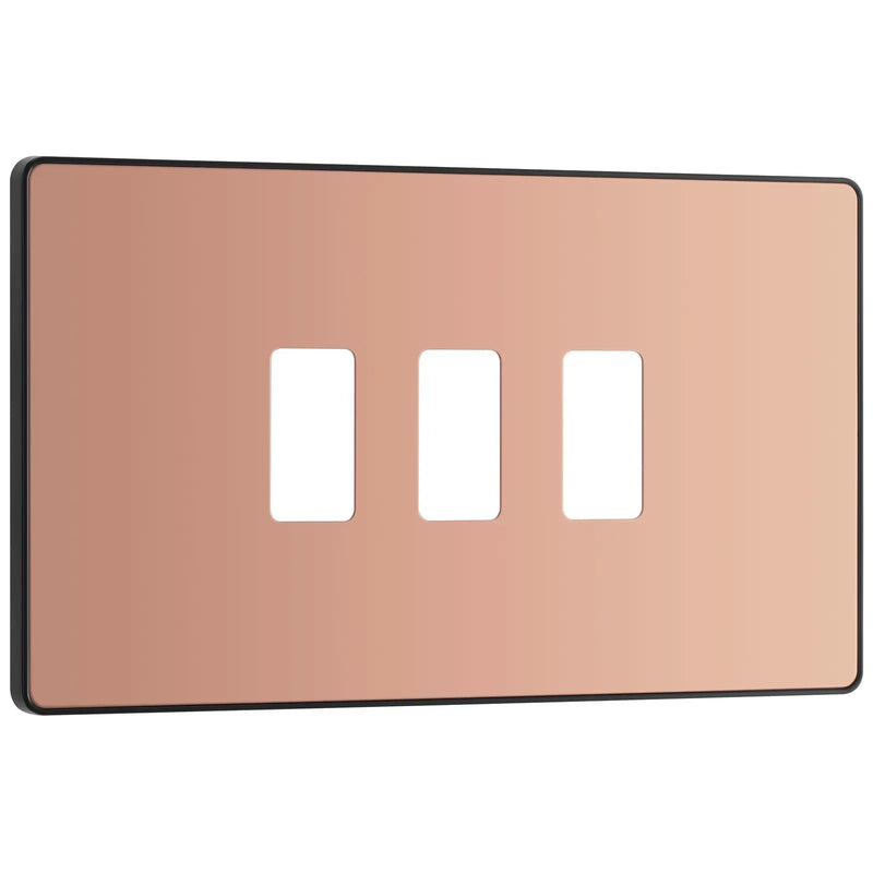 BG Electrical Grid - 3 module, rectangular