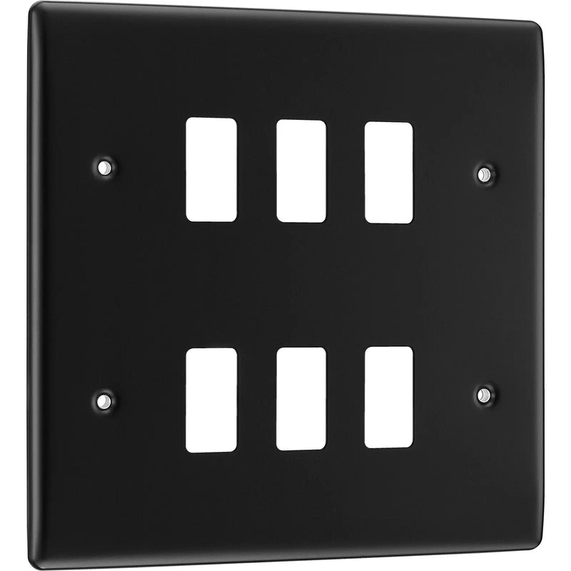 BG Electrical Grid - 6 module, square