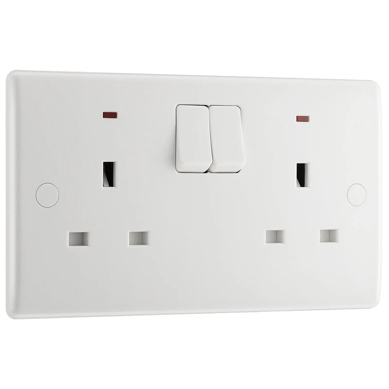 BG Electrical 800 Series - Double, switched single pole, with indicators