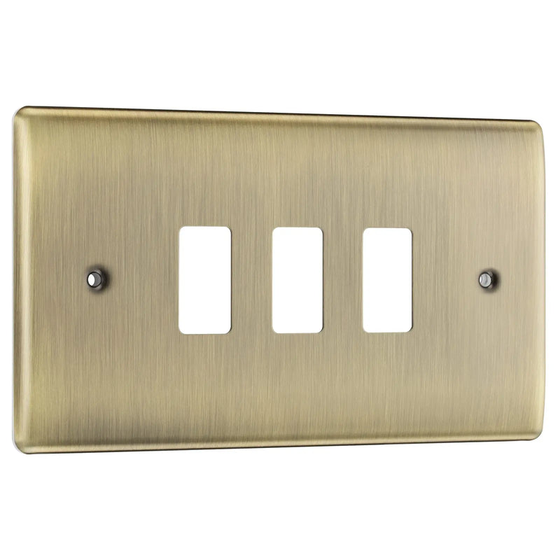 BG Electrical Grid - 3 module, rectangular