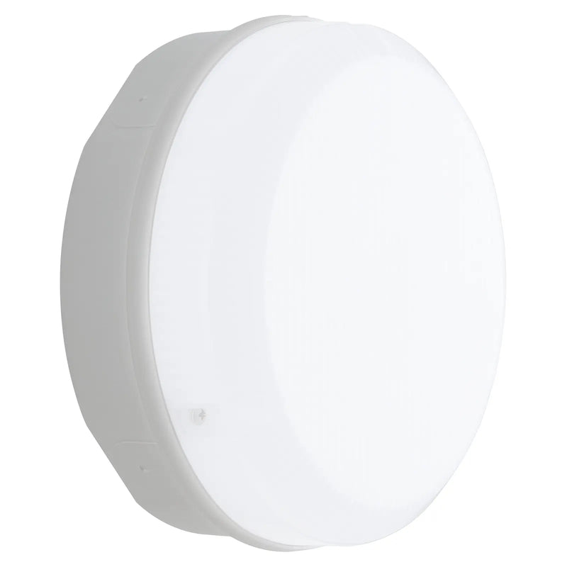Luceco Mosi bulkhead round white 1150 lumens fixed output driver and emergency - Pack of 1