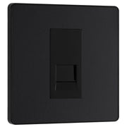 BG Electrical Evolve Matt Black - Single, telephone socket, master