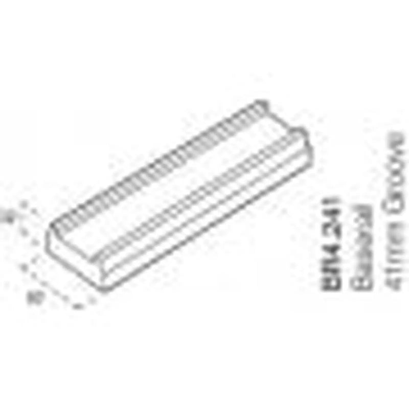 Cheshire Mouldings Oak Baserail 2.4m x 41mm