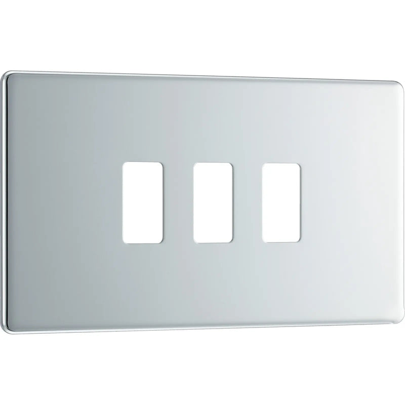 BG Electrical Grid - 3 module, rectangular