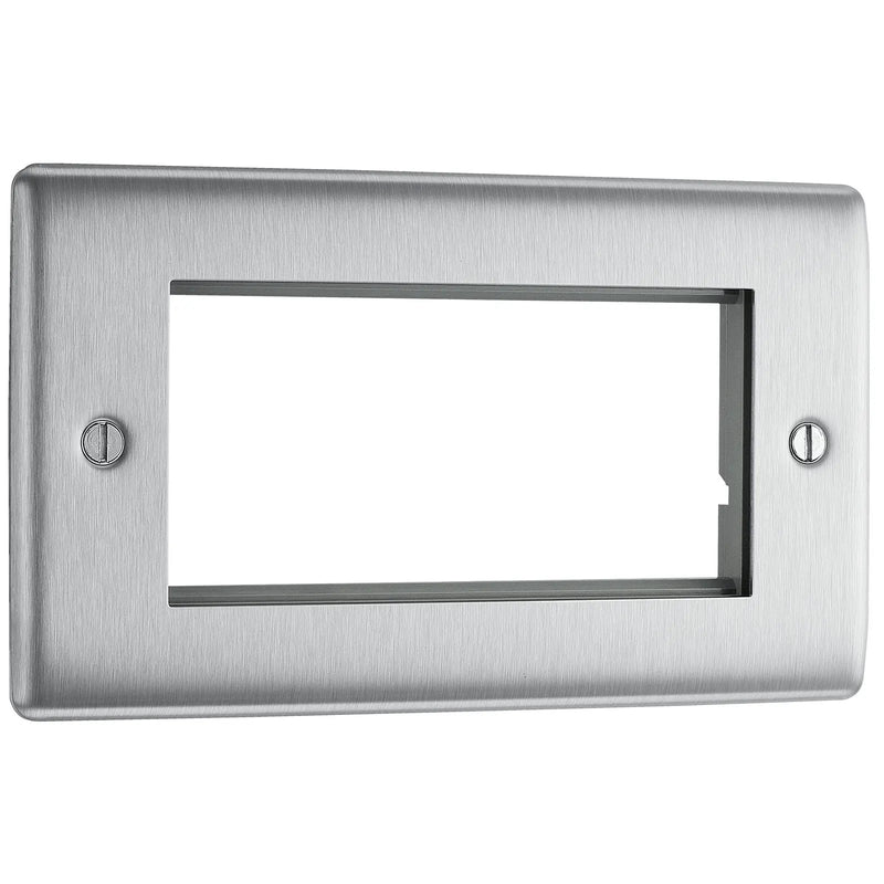 BG Electrical Euro Module - 4 module - rectangular