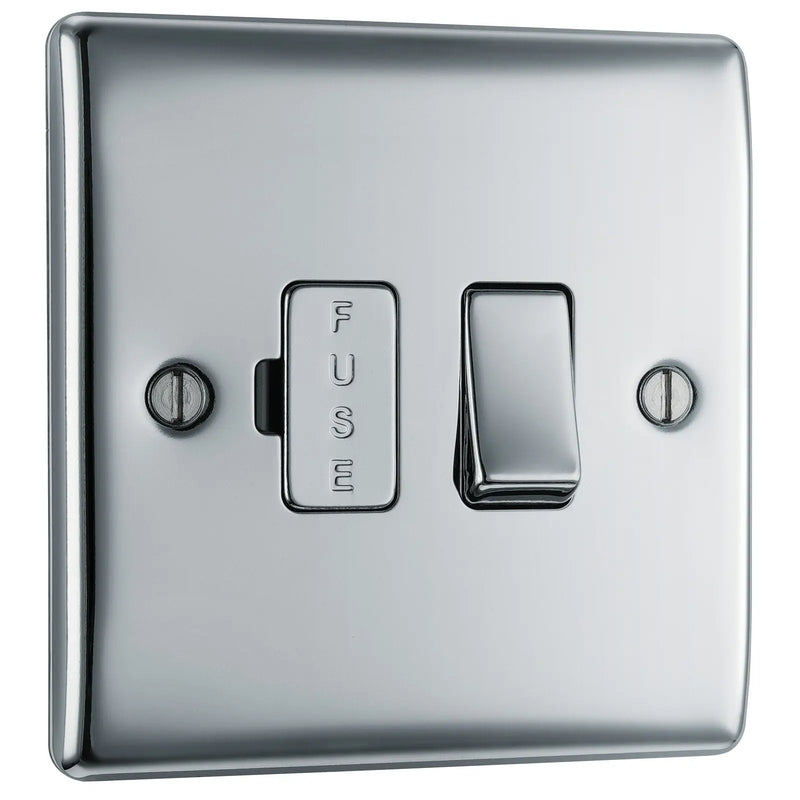 BG Electrical Nexus Metal Polished Chrome - Switched and fused
