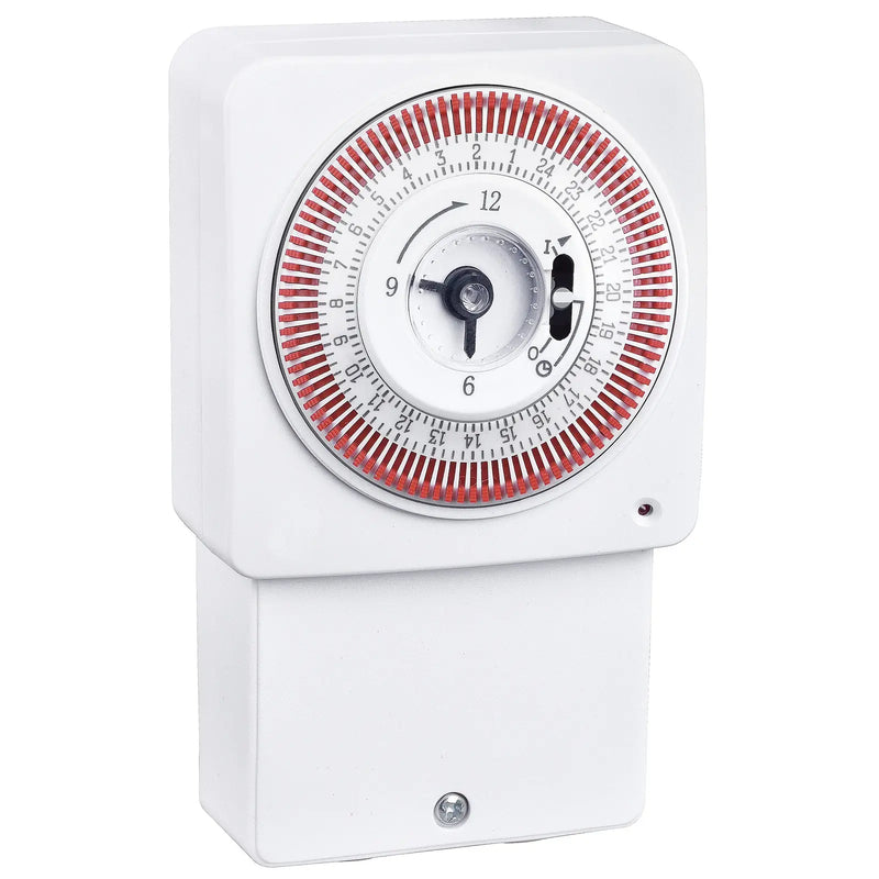 Masterplug Timer - 24 Hour - Wired, White