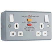 BG Electrical Metal Clad - Double switched, with integrated Type A RCD