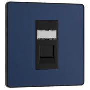 BG Electrical Evolve Matt Blue - Single, RJ45 telephone socket