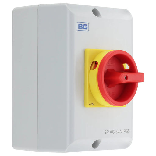 BG Circuit Protection Rotary Isolator 2 Pole - 32A, 2-Pole AC, Rotary Isolator