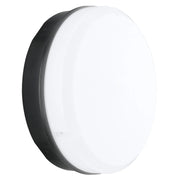 Luceco Mosi bulkhead round black 1150 lumens fixed output driver and emergency