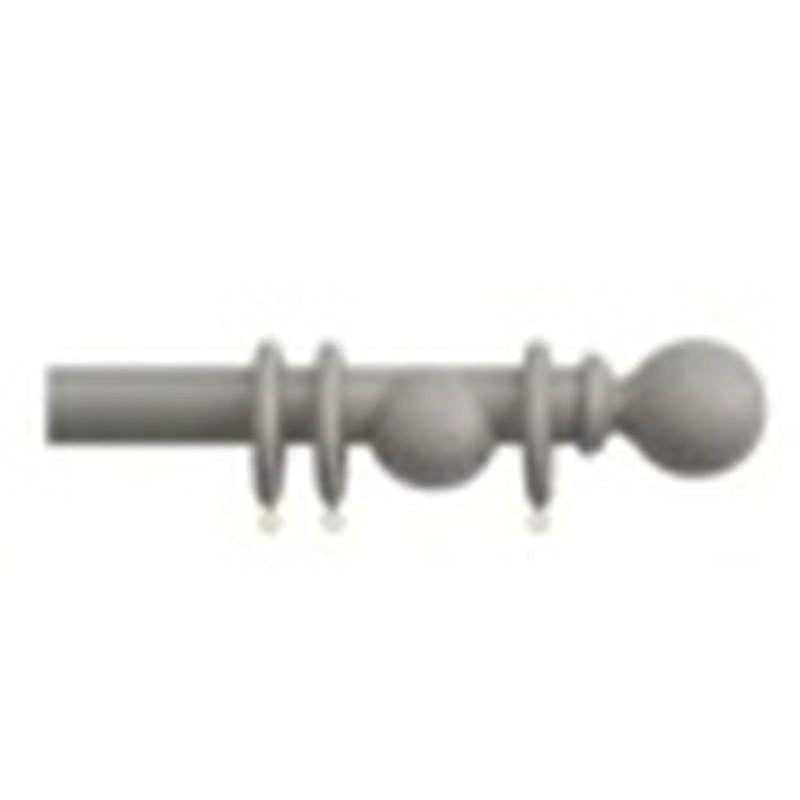Jones Interiors Shore 35mm Wood Curtain Pole Kit Clay 300cm
