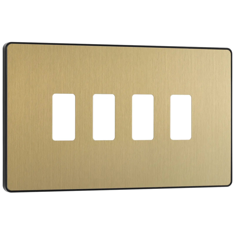 BG Electrical Grid - 4 module, rectangular