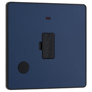 BG Electrical Evolve Matt Blue - Unswitched and fused