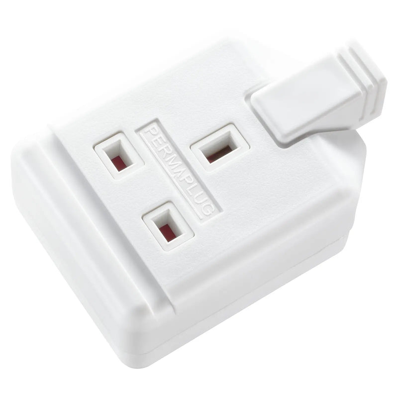 Masterplug Work - 1 Socket, 13A, White