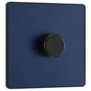 BG Electrical Evolve Matt Blue - Single, 2 way push 200W
