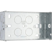 BG Electrical Contractor - Steel Knockout Box, Double, 35mm