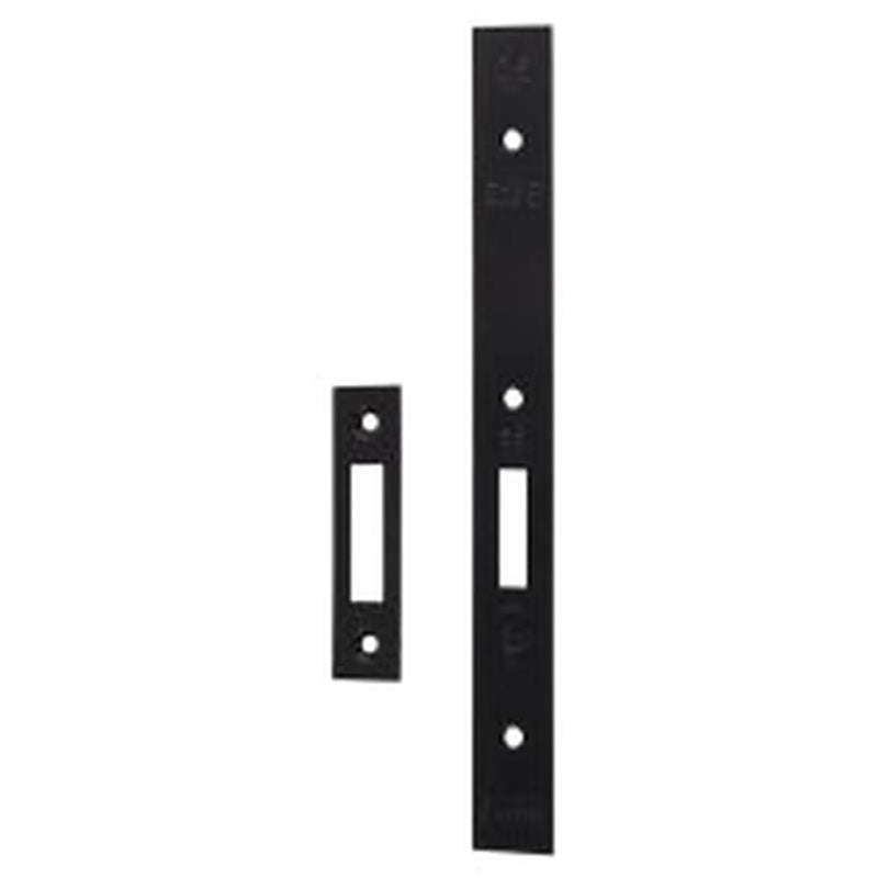 Forend Strike & Fixings - Dls0060Ep - Square - Matt Black