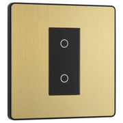 BG Electrical Evolve Satin Brass - Single, 2 way touch, 200W, master