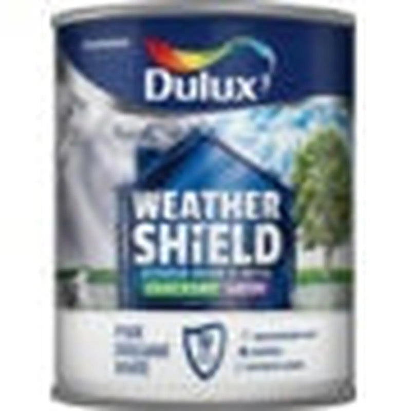 Dulux Weathershield Quick Dry Satin 750ml Pure Brilliant White