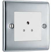BG Electrical Nexus Metal Polished Chrome - 2A, Single, unswitched, round pin