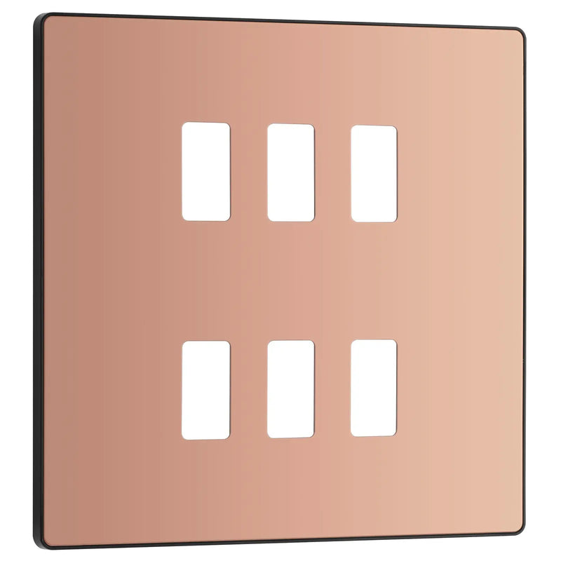 BG Electrical Grid - 6 module, square