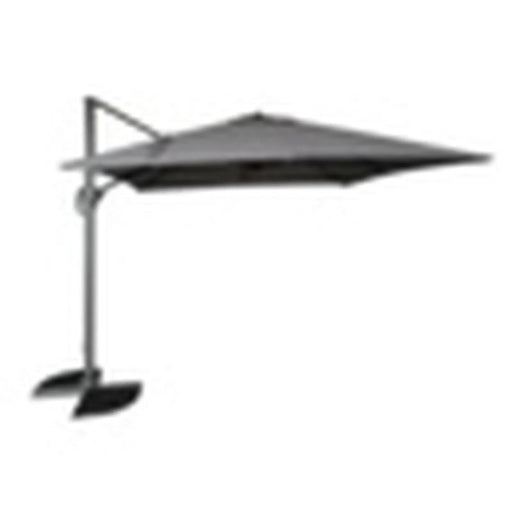 Pagoda 3 x 3m Deluxe Overhang Square Parasol Grey