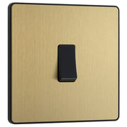 BG Electrical Evolve Satin Brass - Single, 2 way switch