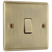 BG Electrical Nexus Metal Antique Brass - Single, 2 way switch