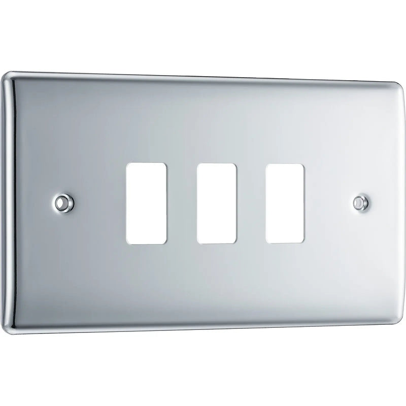 BG Electrical Grid - 3 module, rectangular