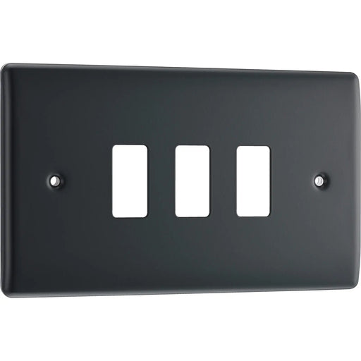 BG Electrical Grid - 3 module, rectangular