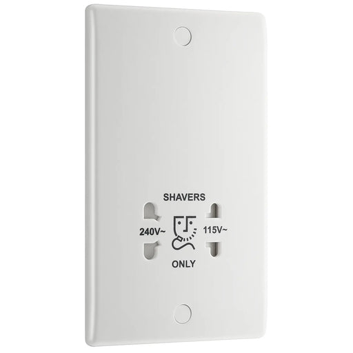 BG Electrical 800 Series - 115/240V dual voltage shaver socket