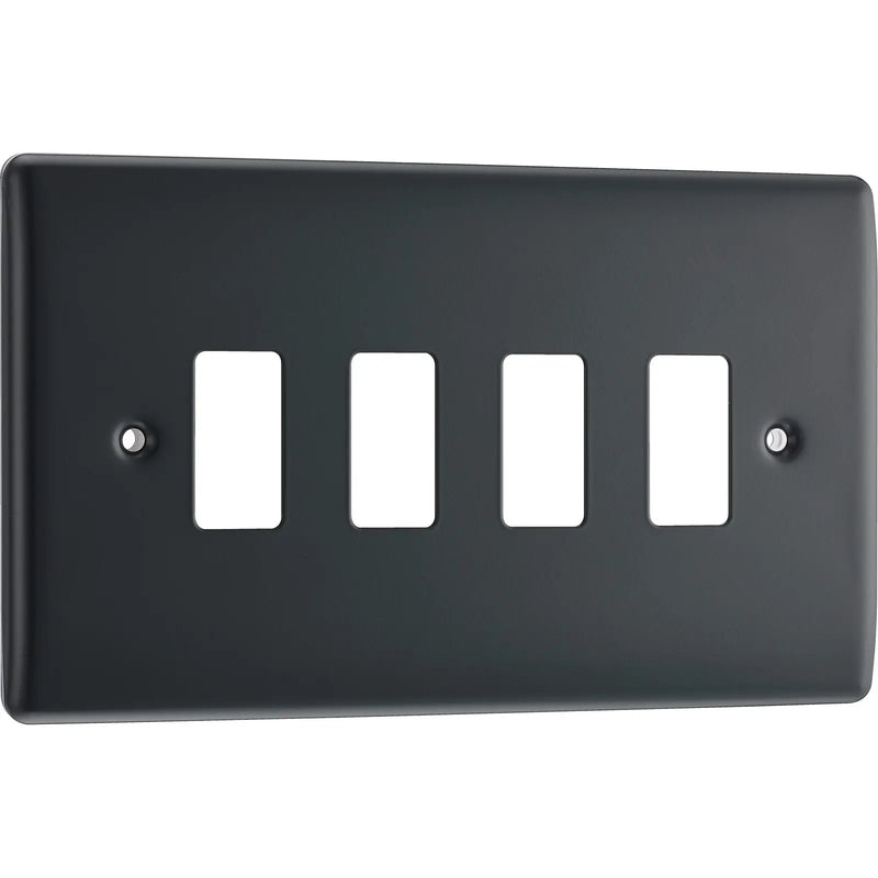 BG Electrical Grid - 4 module, rectangular