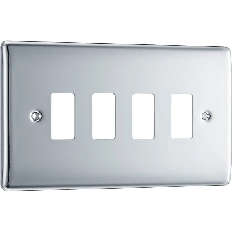 BG Electrical Grid - 4 module, rectangular