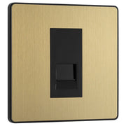 BG Electrical Evolve Satin Brass - Single, telephone socket, master