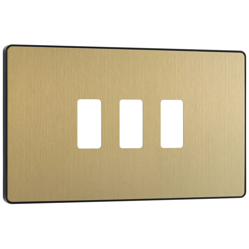 BG Electrical Grid - 3 module, rectangular