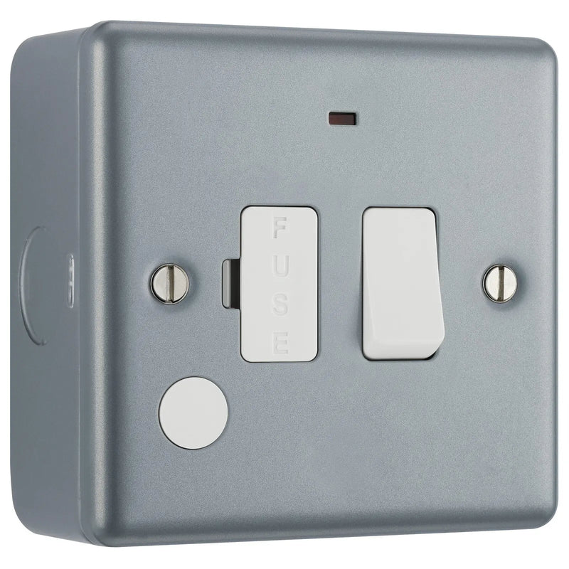 BG Electrical Metal Clad - Switched and fused with indicator and optional flex outlet