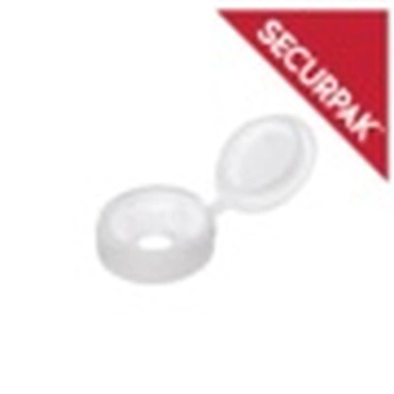 Securpak Fold Over Screw Caps Pack 30 White