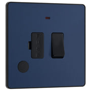 BG Electrical Evolve Matt Blue - Switched and fused with indicator
