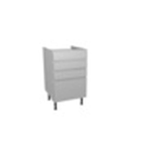 Gower Rapide+ Capri Grey 4 Drawer Unit 500mm