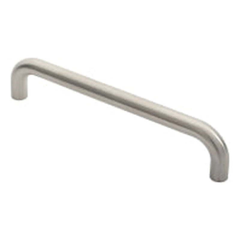 Stax 22Mm Dia. D Pull Handle - 300Mm C/C - Bolt Through Fixing - Satin Stainless Steel