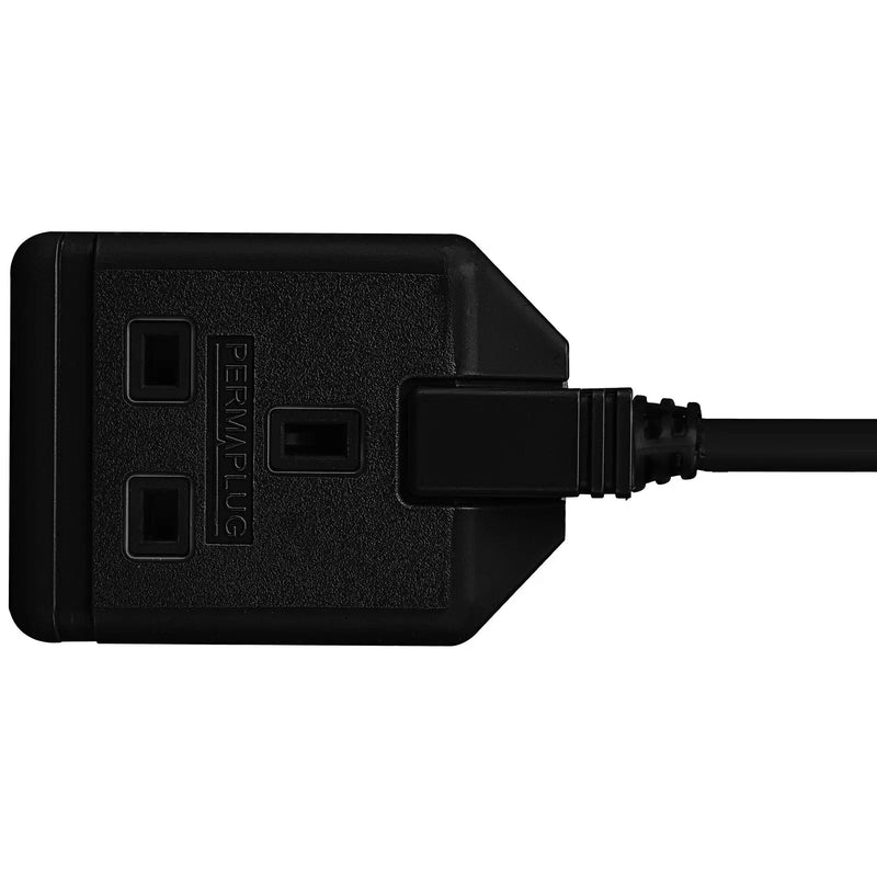 Masterplug Work - 1 Socket, 10m, 13A, Black