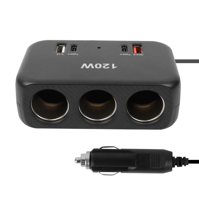 Streetwize Triple Socket With Twin Usb A + C