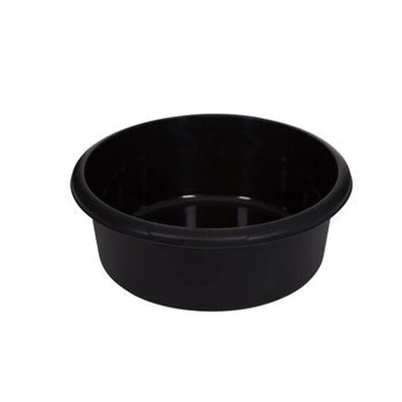 whitefurze Large Round Washing Bowl Black