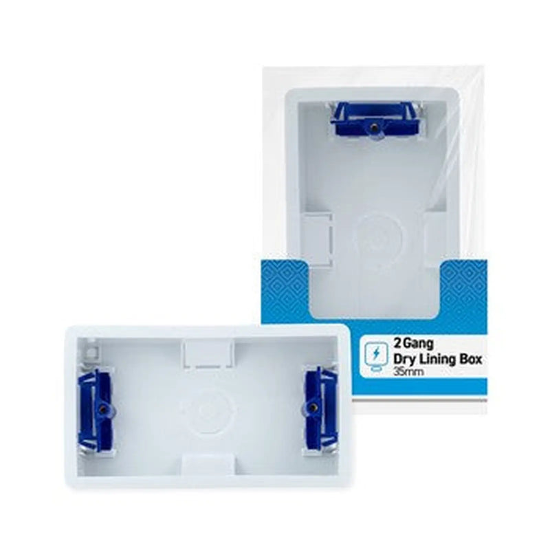 35mm Status 2 Gang Dry Lining Box