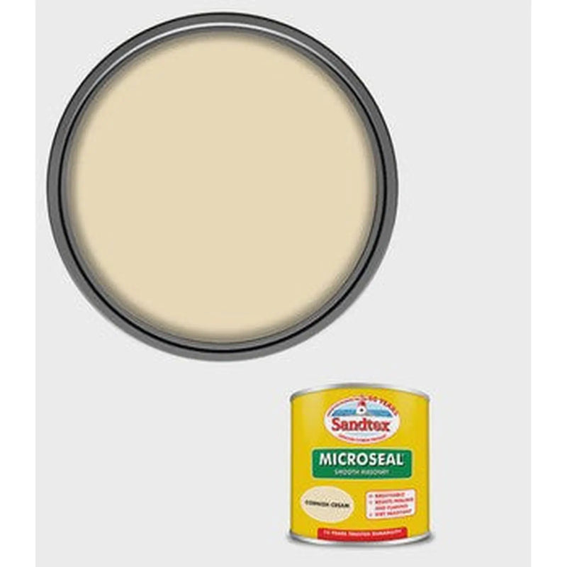Sandtex Microseal Smooth Masonry Cornish Cream 150ml