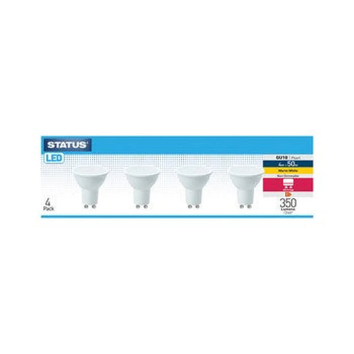 Status 4pk 5W GU10 Warm White