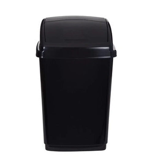 whitefurze 50L Swing Bin Black